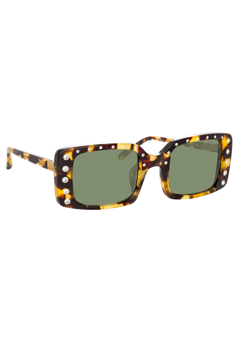 N°21 CRYSTAL-EMBELLISHED SQUARE SUNGLASSES outlook