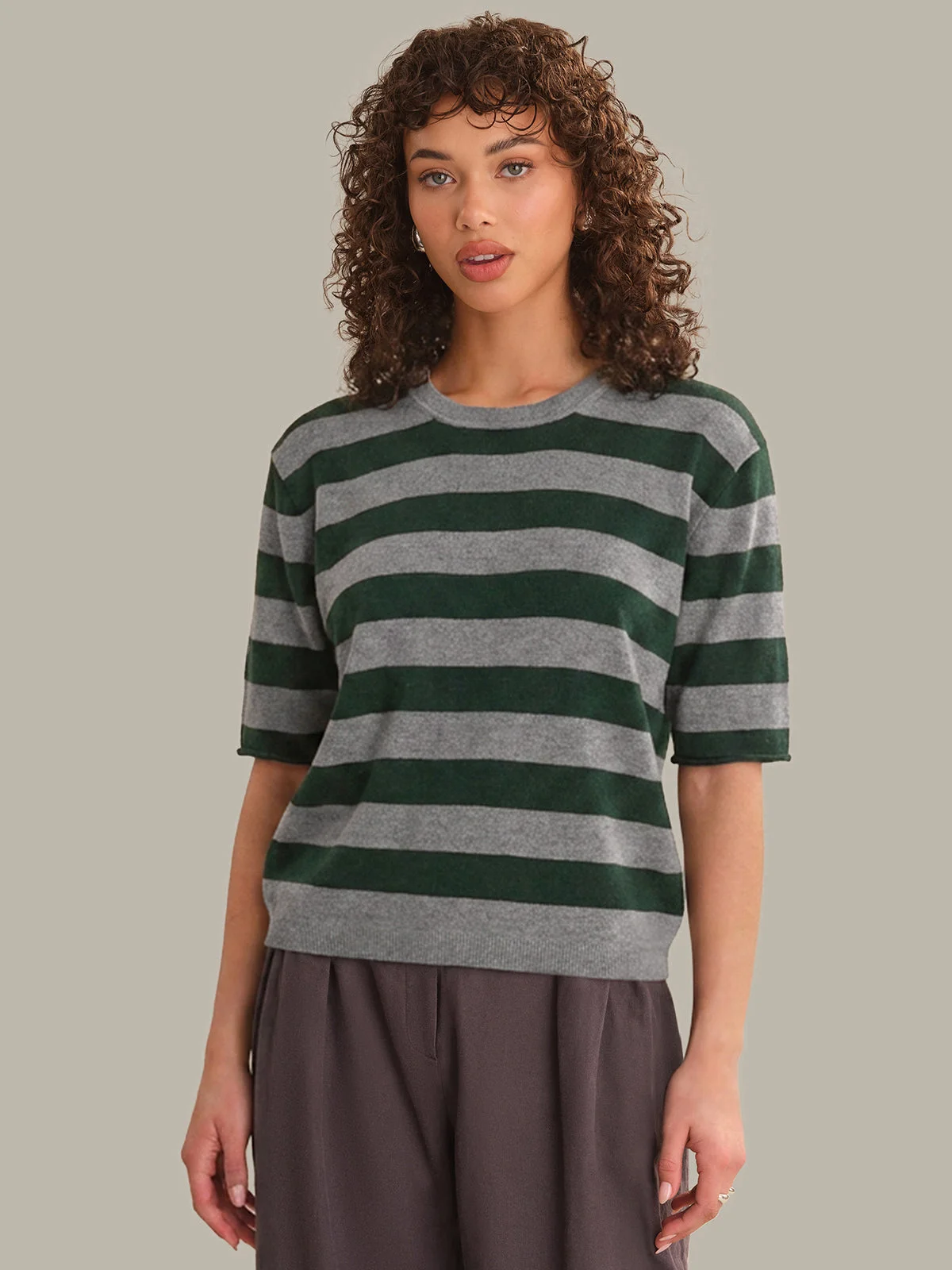 Colette Crew Neck Boxy Tee - 1
