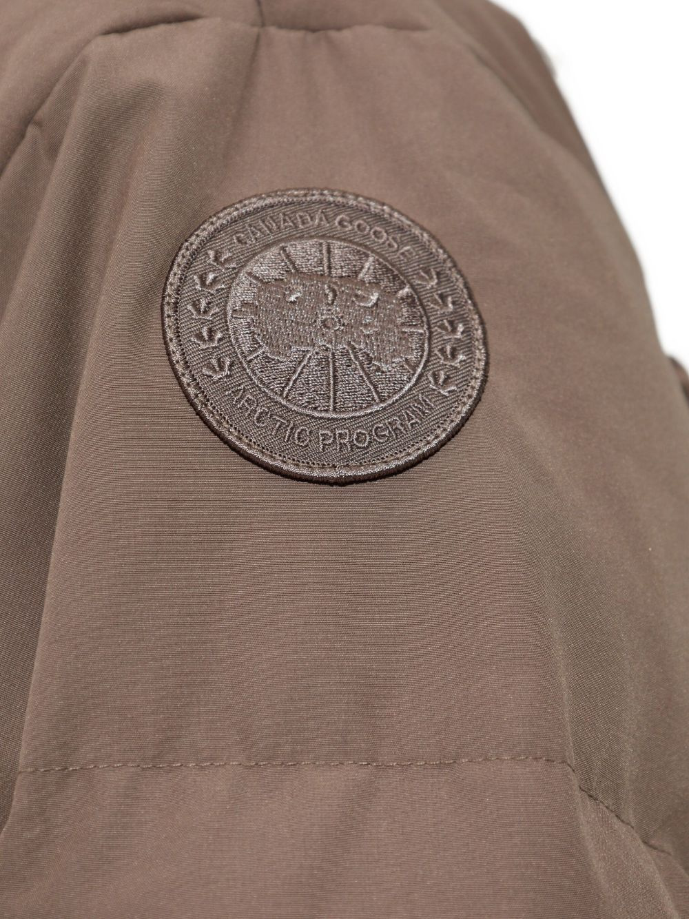 logo-patch puffer jacket - 5