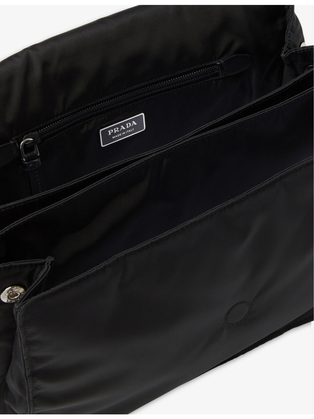 Brand-plaque medium recycled-nylon shoulder bag - 5