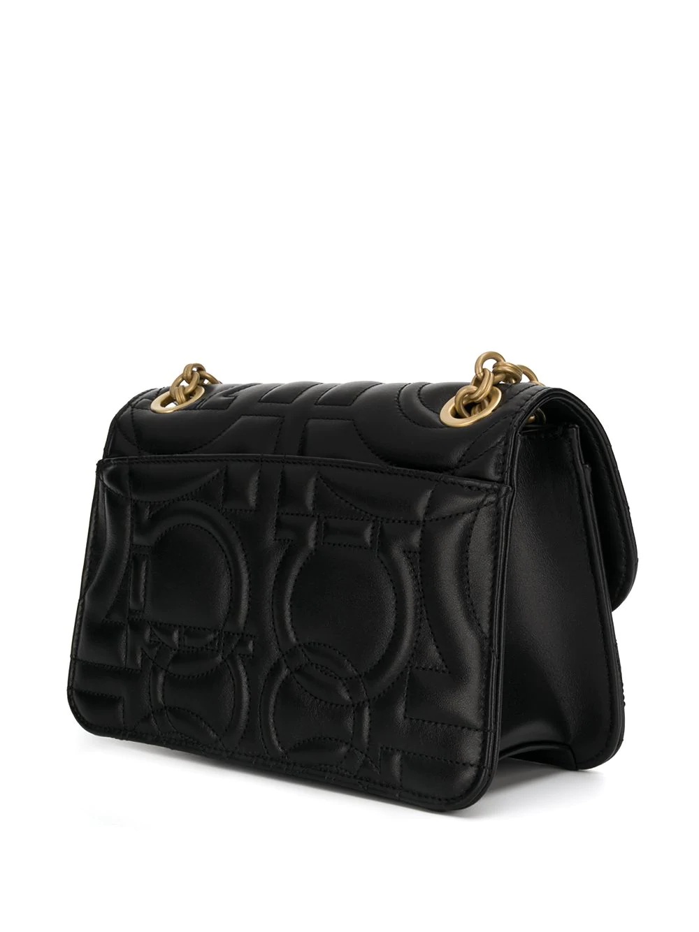 embossed Gancini shoulder bag - 3