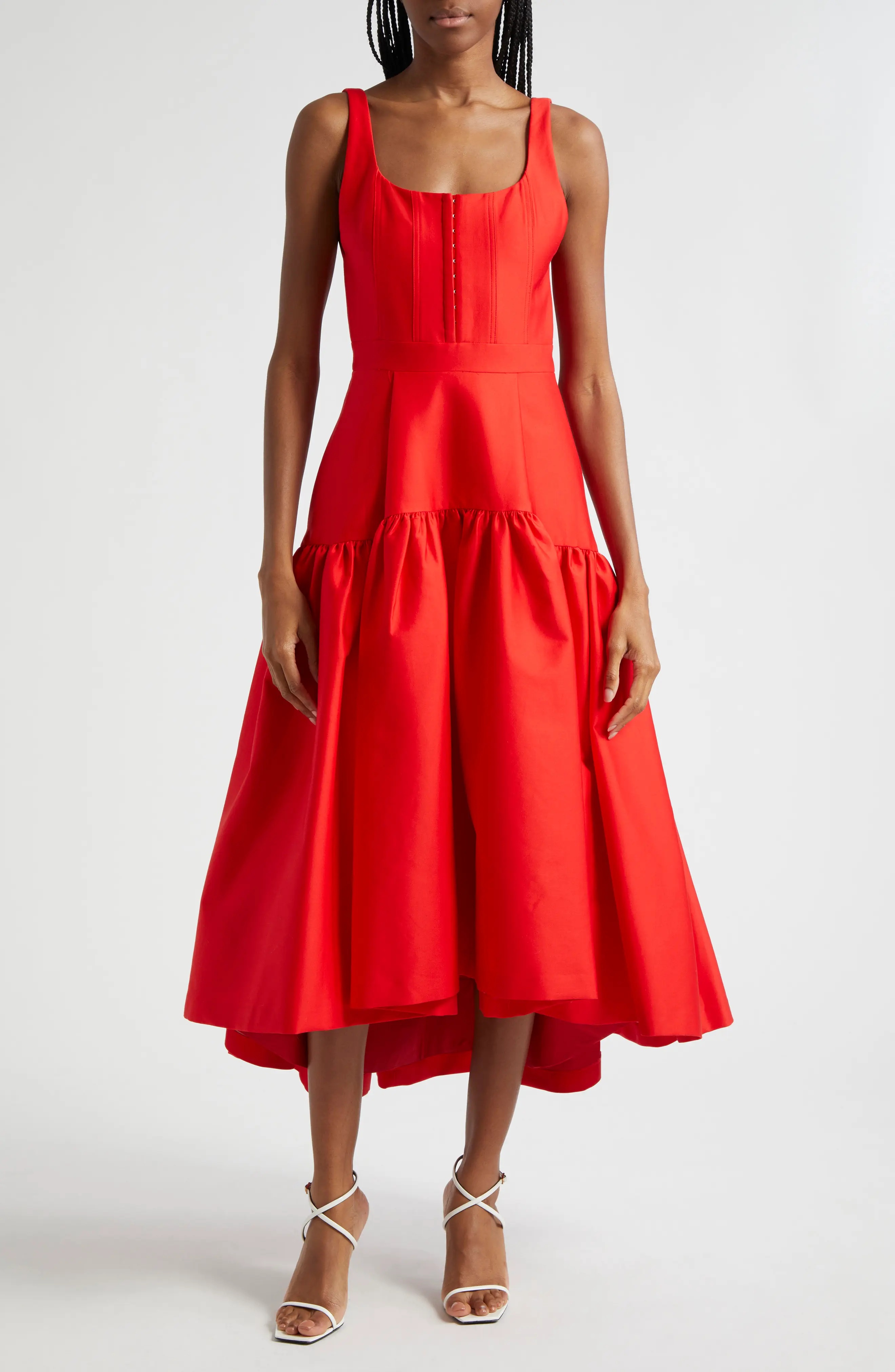 Alice + Olivia Diana High-Low Midi Dress | nordstrom