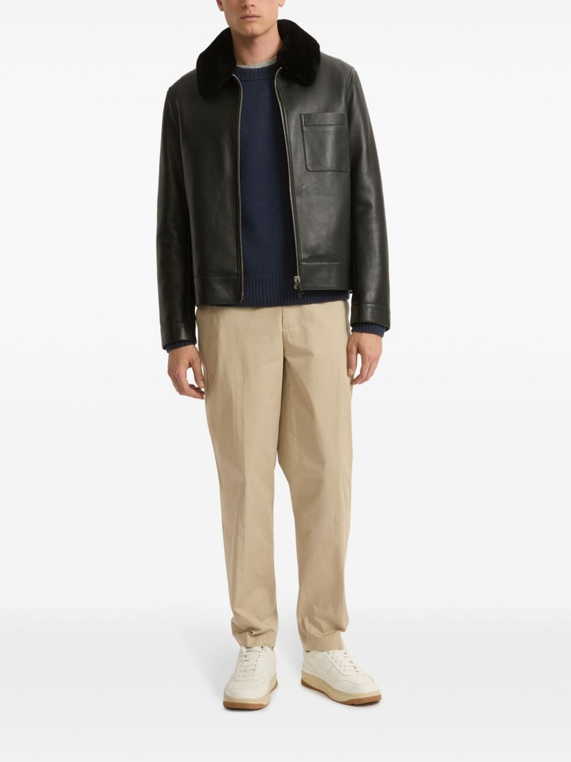 Yves Salomon Shearling-collar jacket outlook