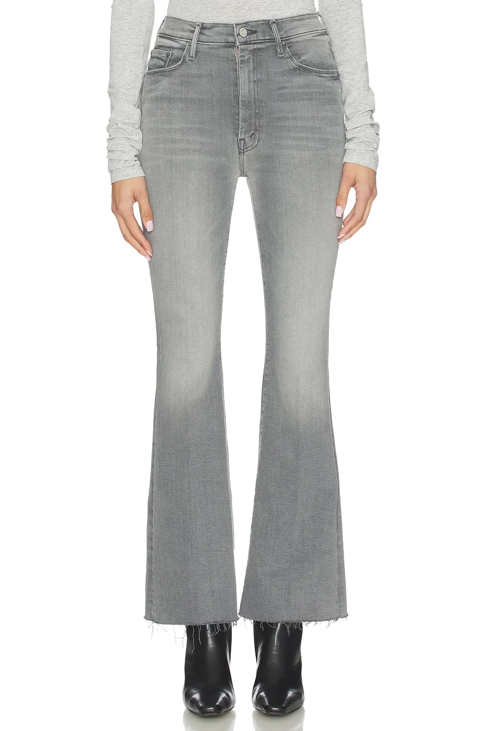 High Waisted Weekend Fray Jeans - 1