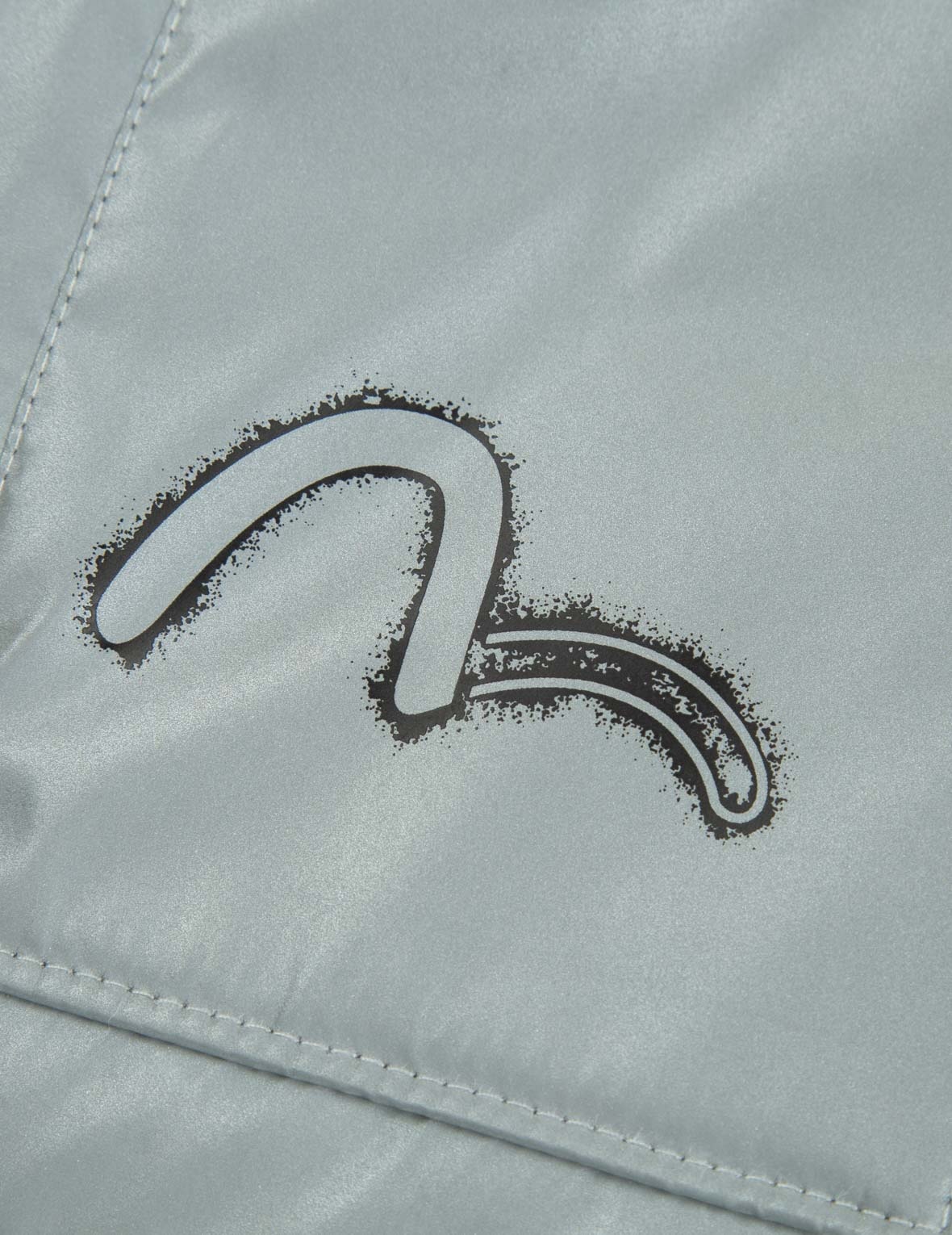 Spray-effect Kamon Print Down Jacket - 4