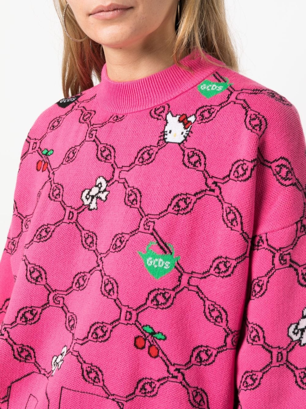 x Hello Kitty patterned-intarsia-knit sweatshirt - 5