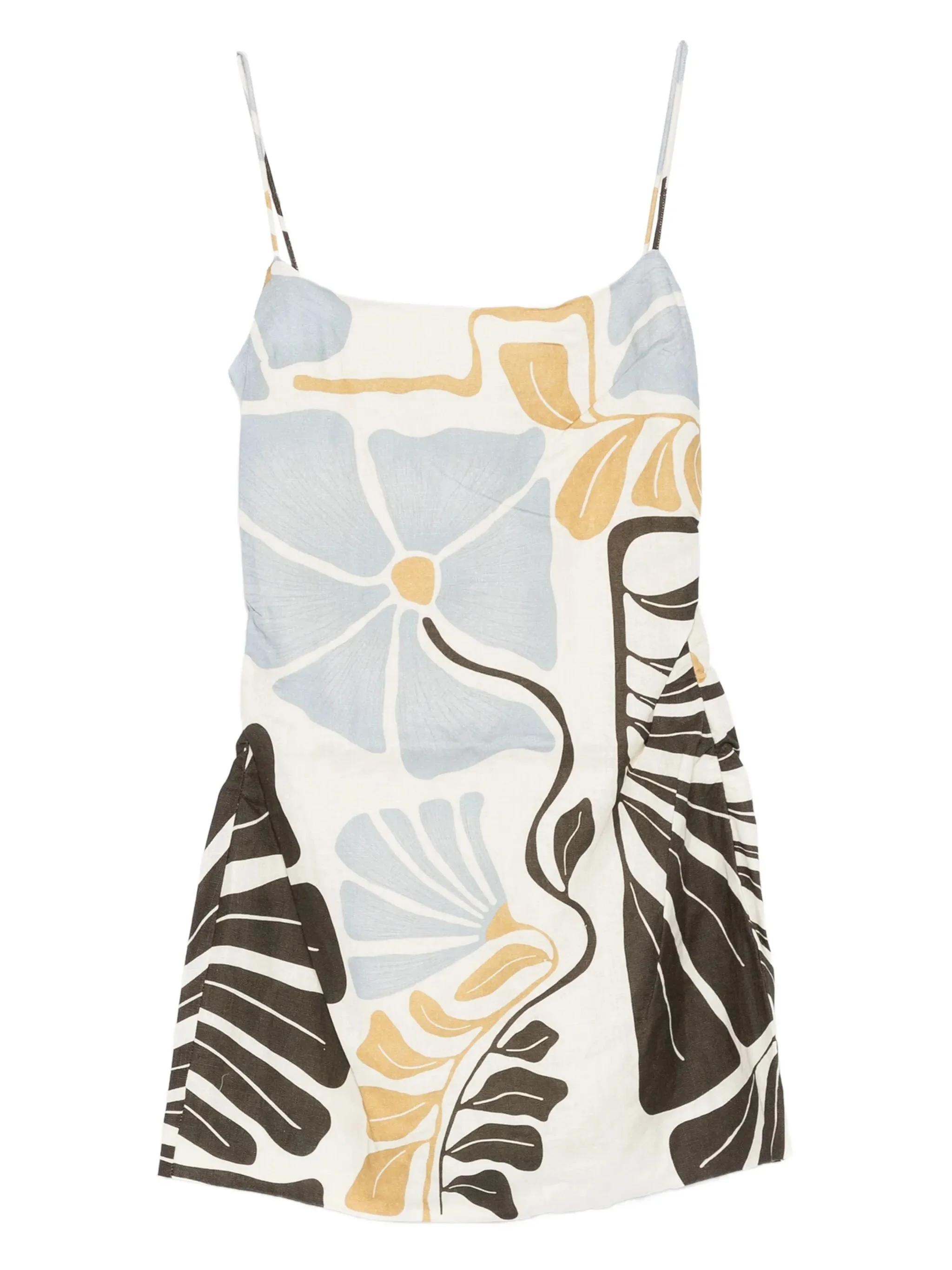 Lola square-neck mini dress - 1