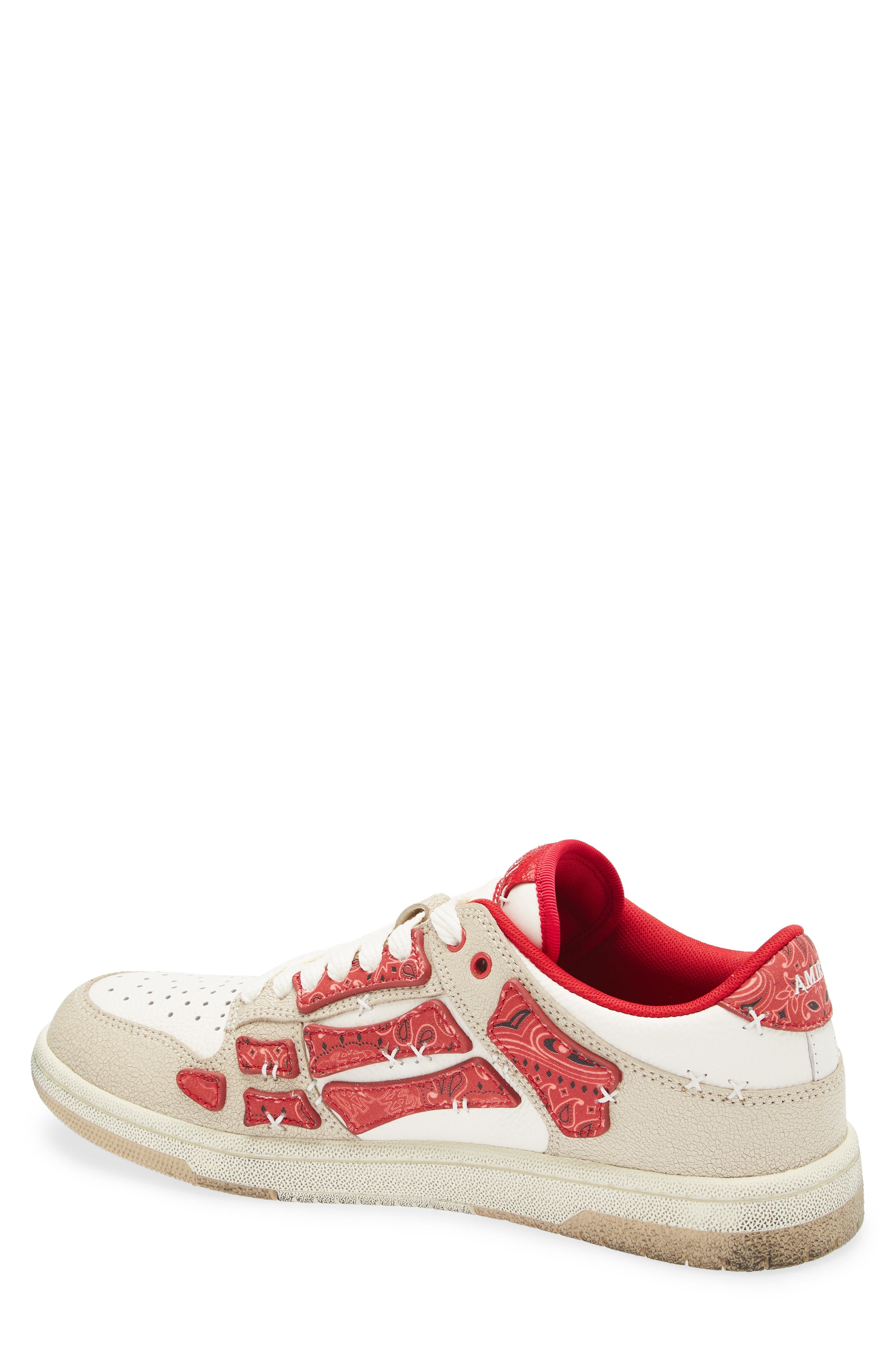 AMIRI Bandana Skeleton Low Top Sneaker in Varsity Red at Nordstrom - 2