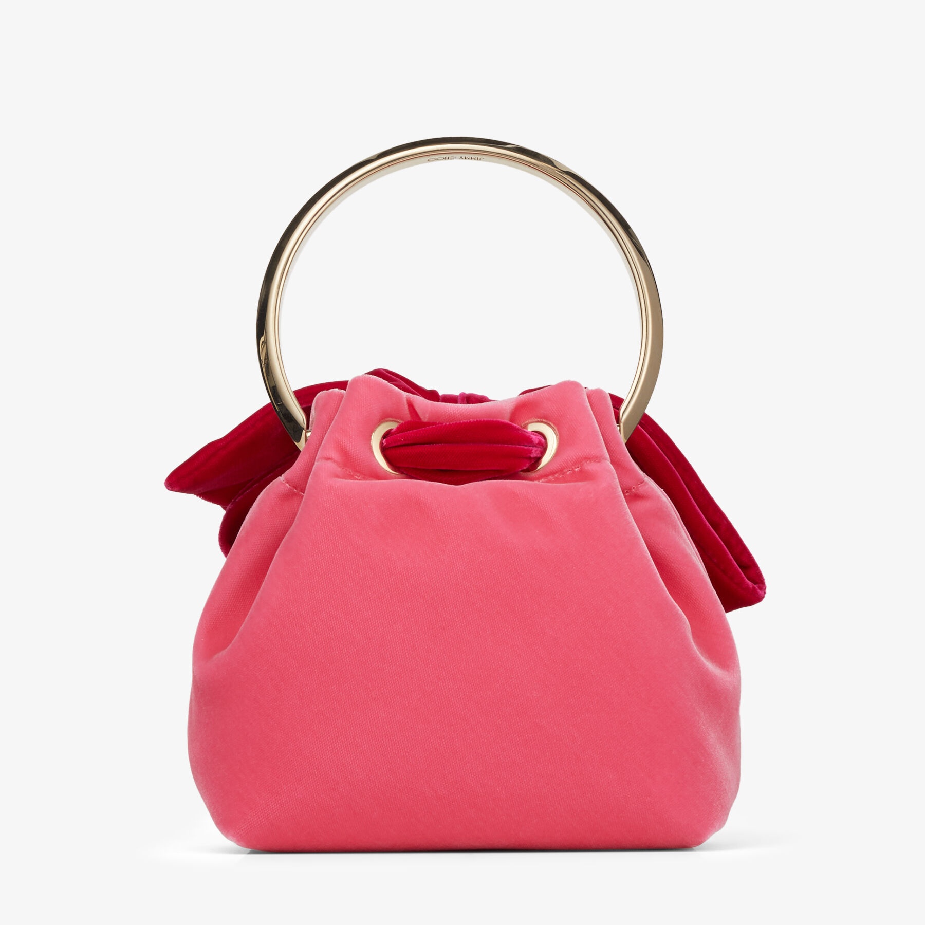Bon Bon
Candy Pink Velvet Bag With Bow - 8