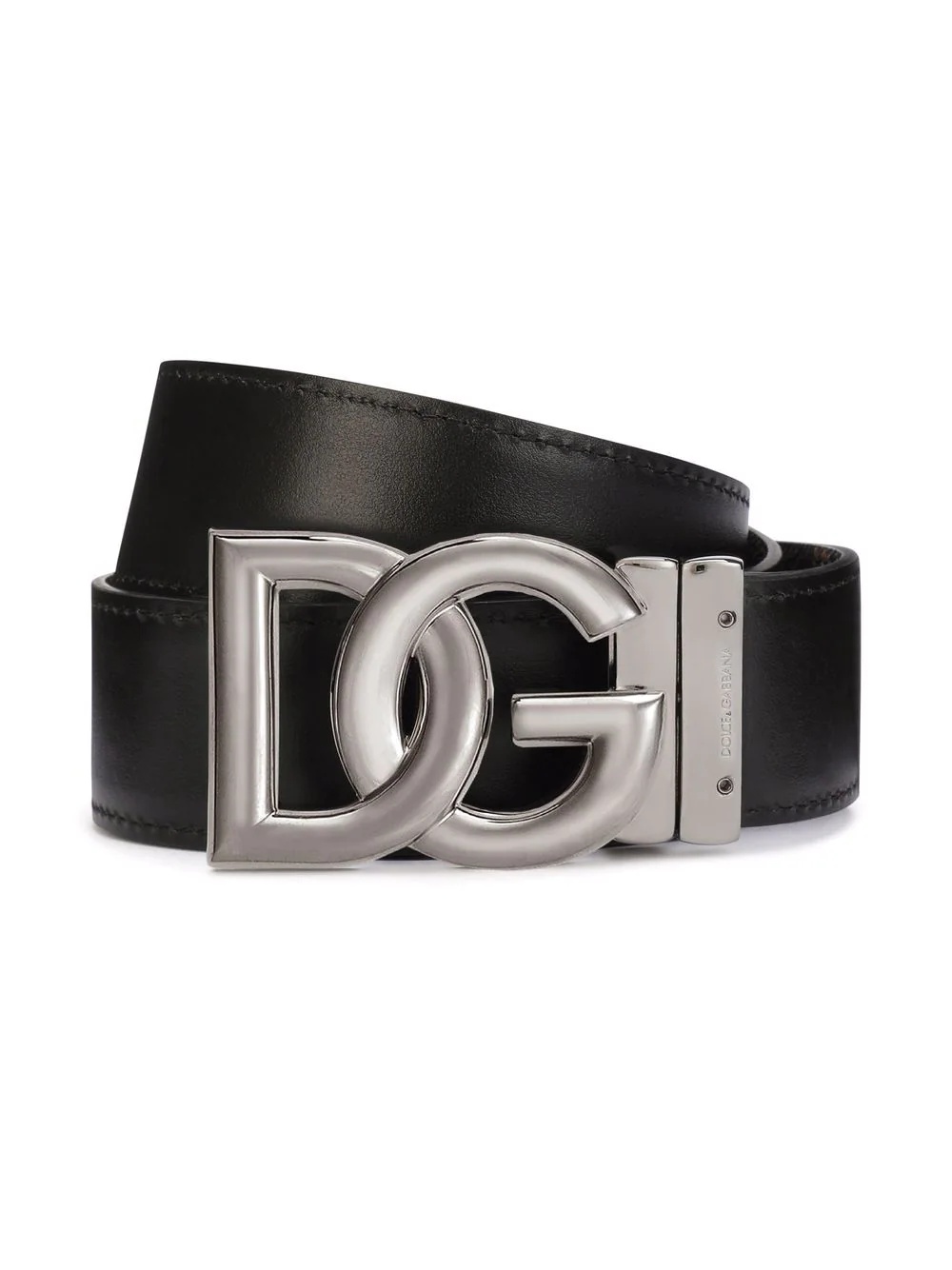 logo buckle leopard-print belt - 3