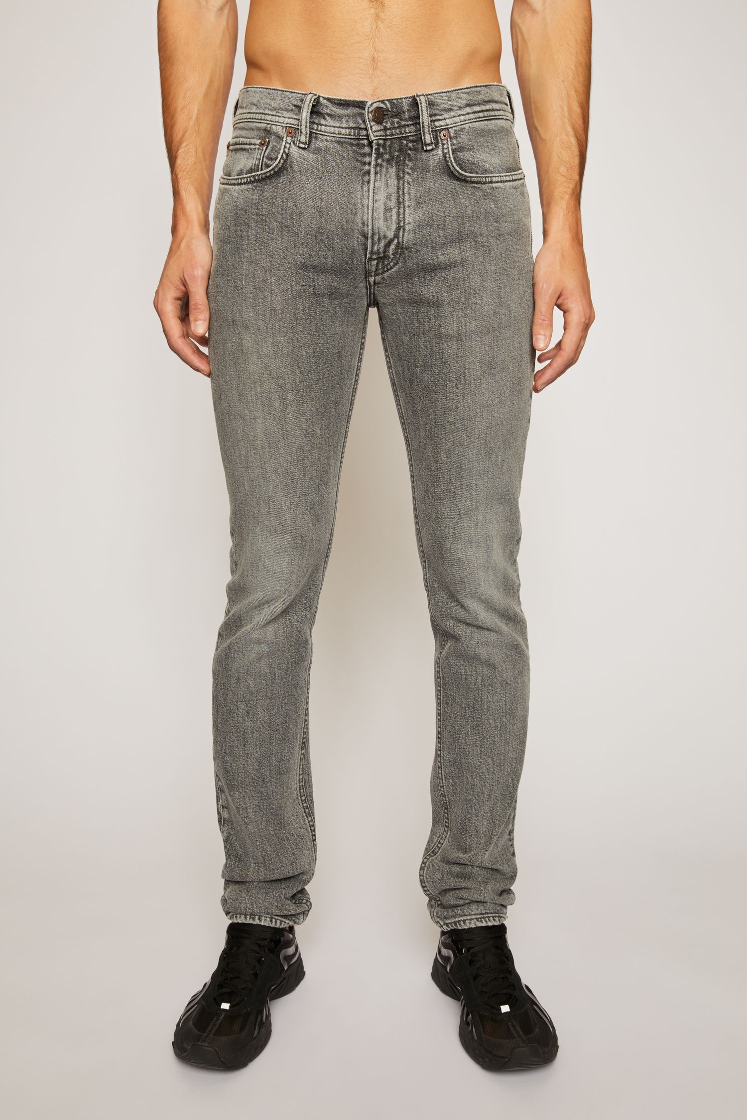 Mid-rise skinny jeans grey - 2