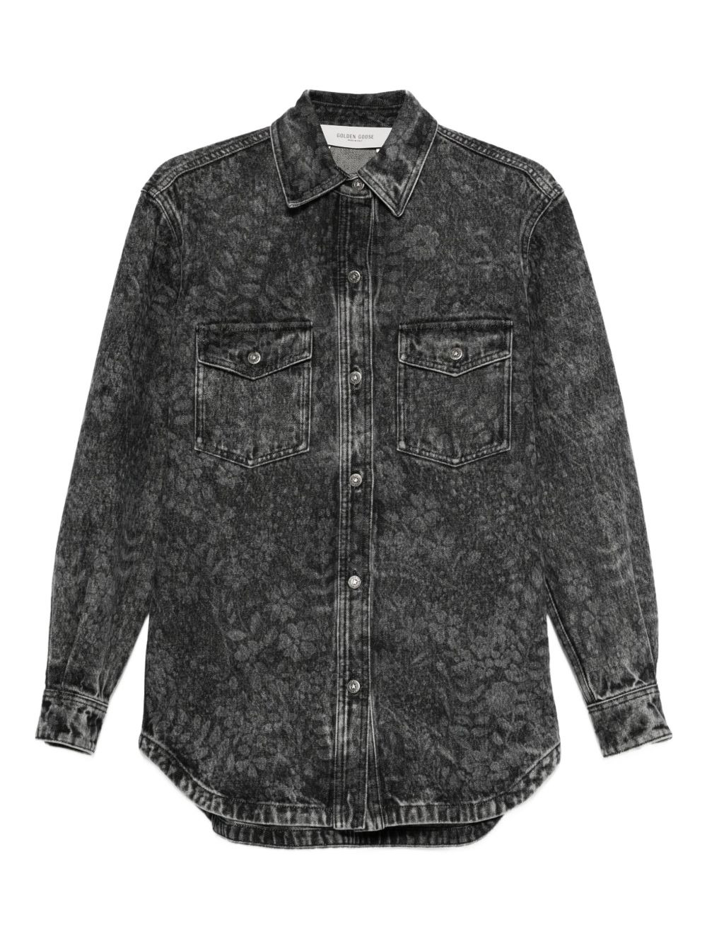 brushed-effect shirt - 1