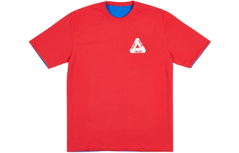 PALACE Reverso Og Large Triangle Double Sided Short Sleeve Unisex Red P14ES062 - 1
