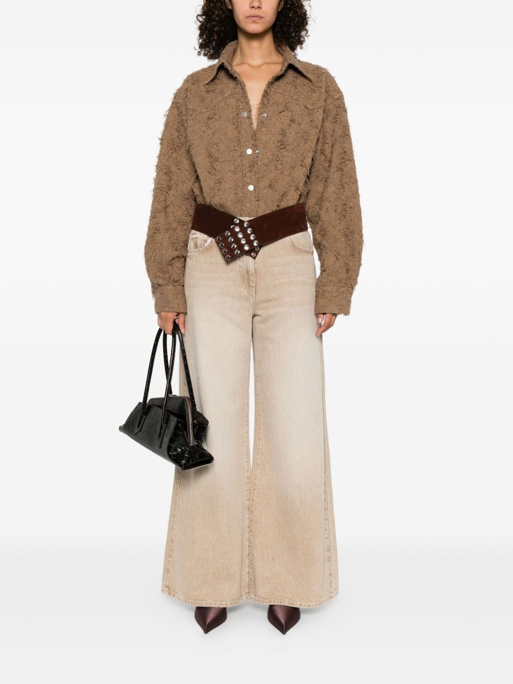 frayed cotton shirt - 2