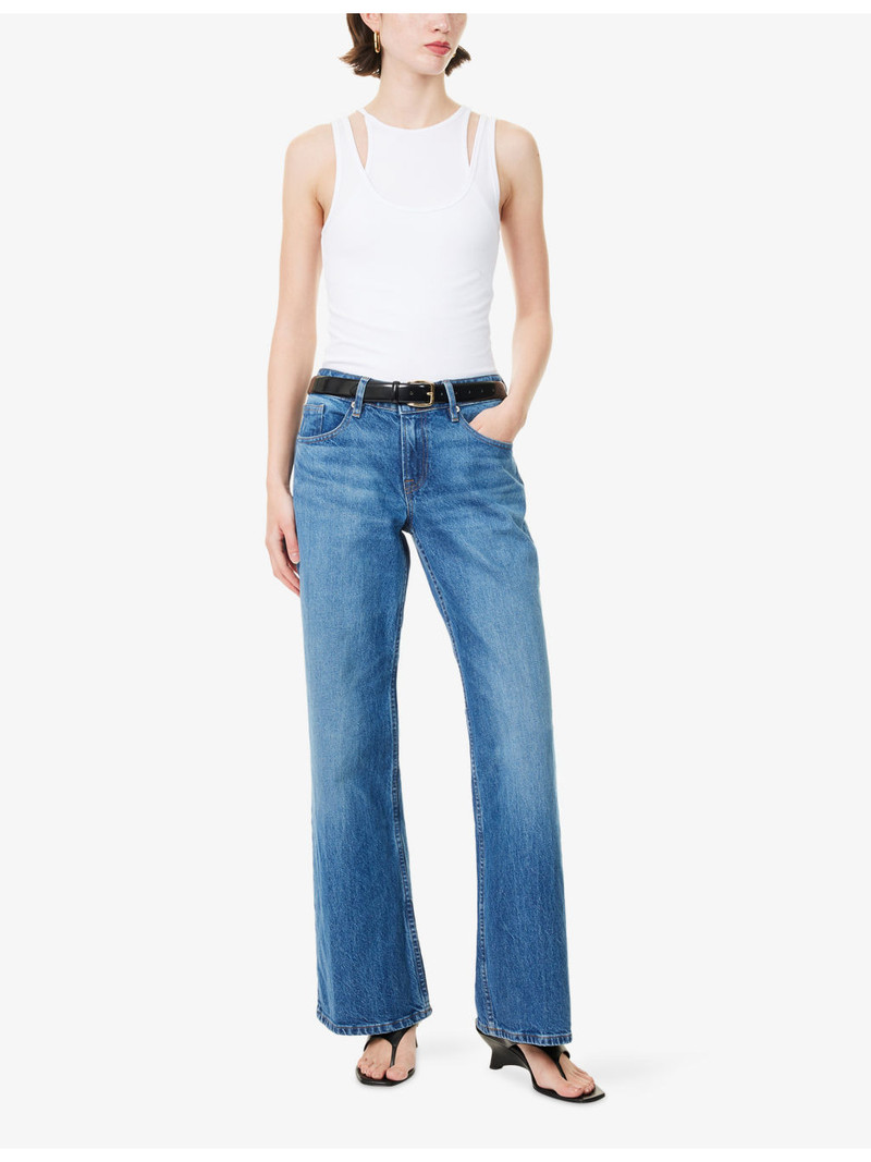 GOOD AMERICAN Good Loose Wide-Leg Low-Rise Denim Jeans outlook