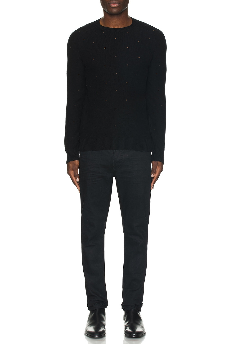 Pull Col Rond Manche - 5