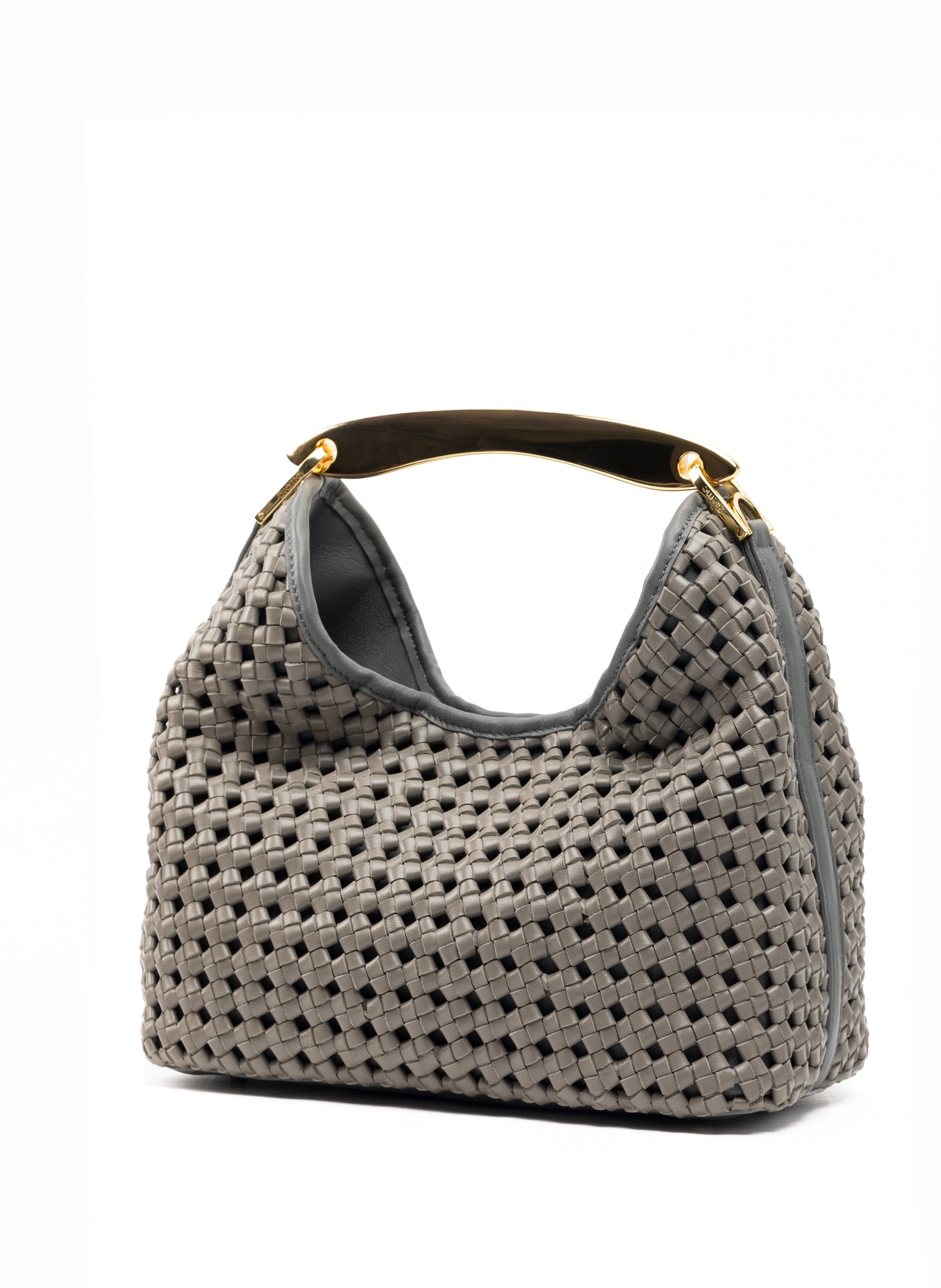 Boomerang Woven Leather Grey - 2