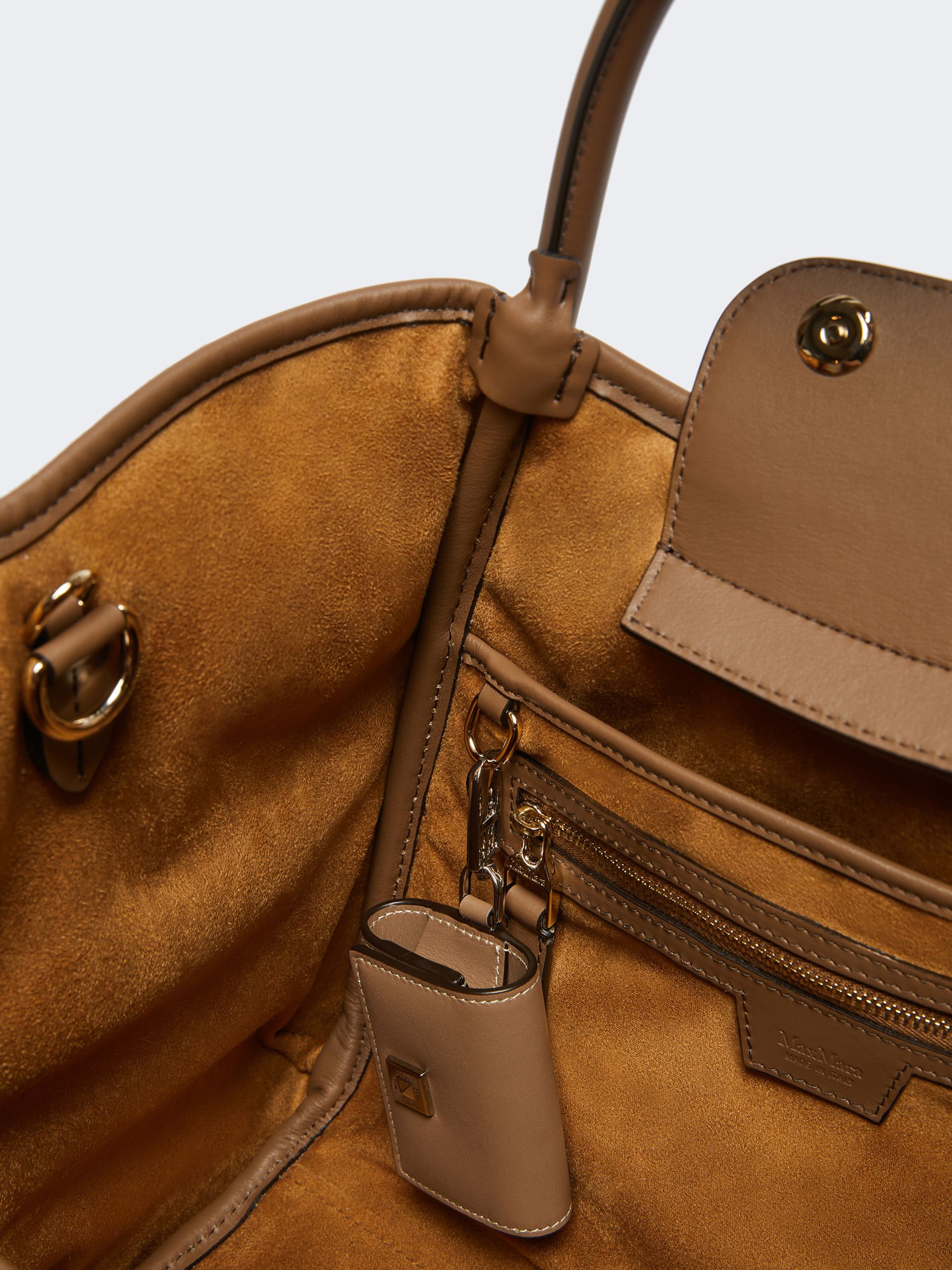 TMARINS4 Small Marine Bag in alpaca and cashmere Teddy fabric - 5