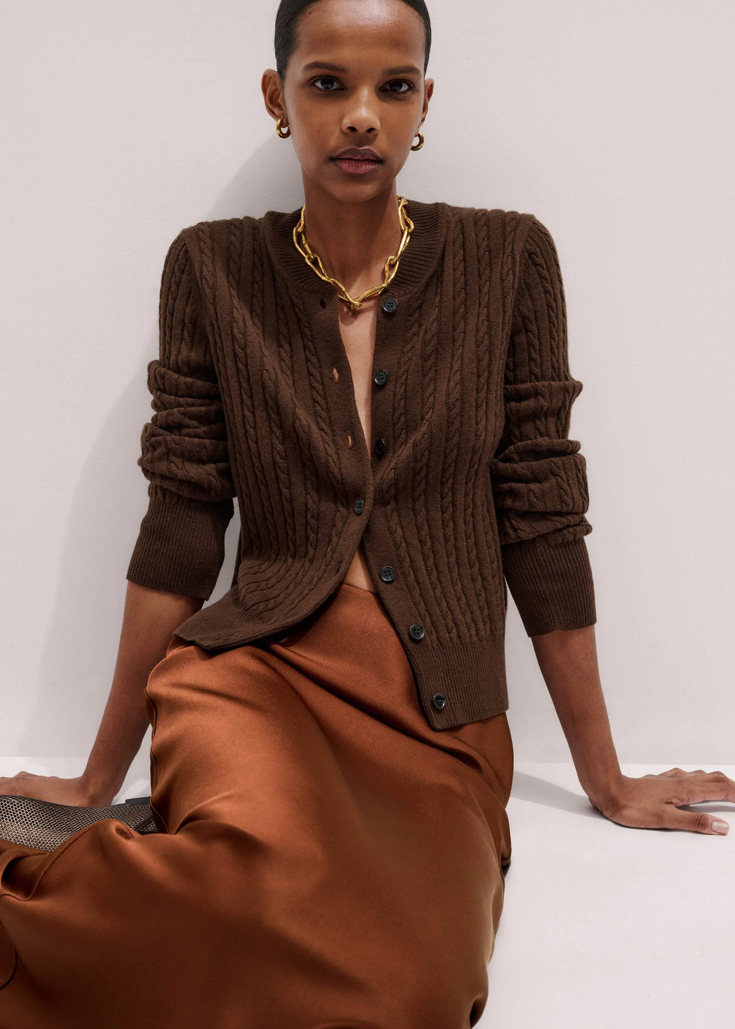 Micro Cable Cardigan - 1