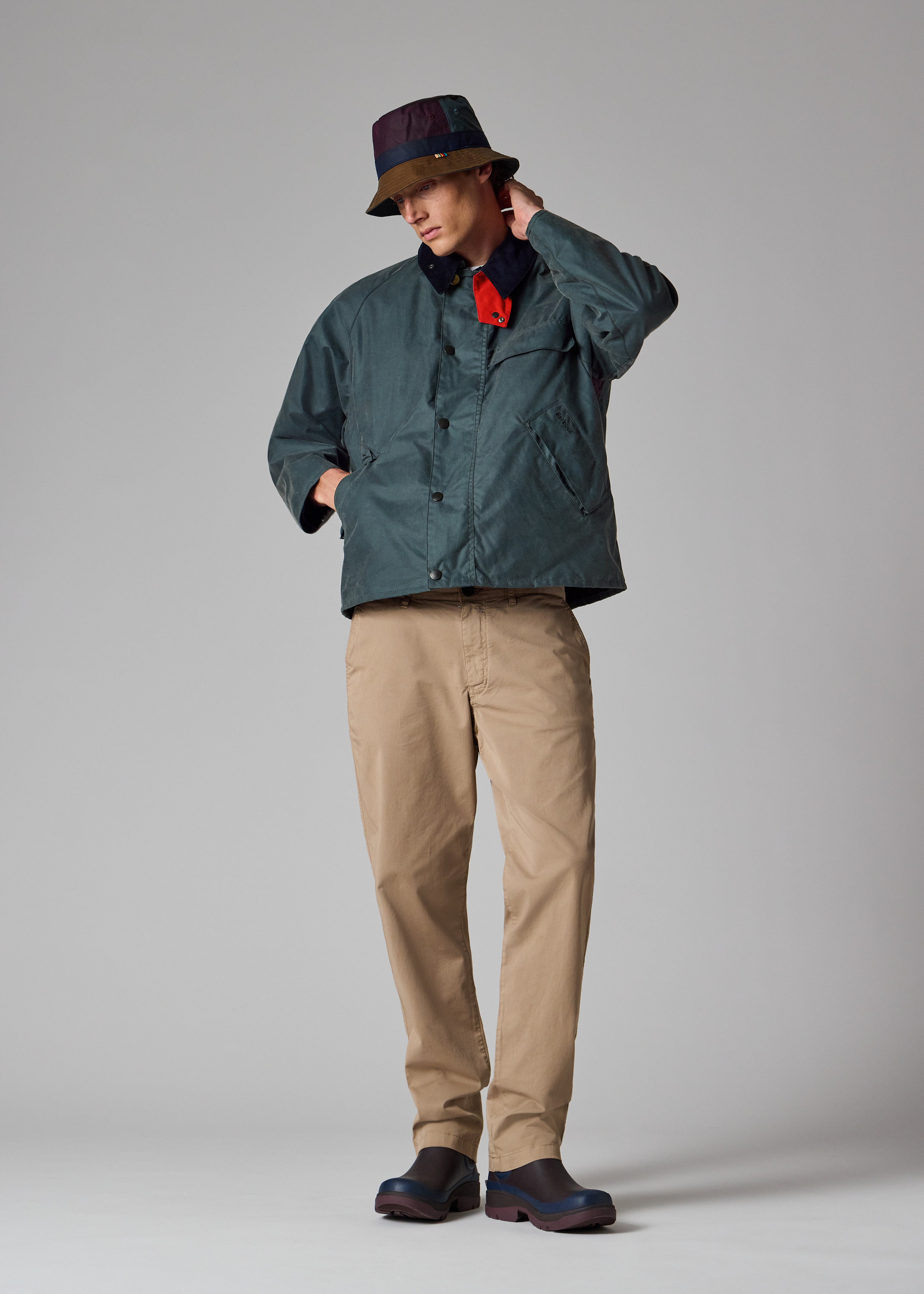 Paul Smith loves Barbour - Slate Transport Wax Jacket - 16