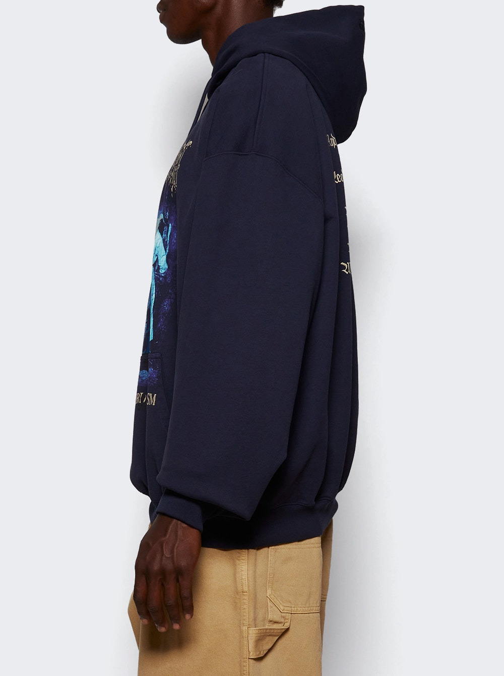 Cof Vampire Cult Oversized Hoodie Navy - 3