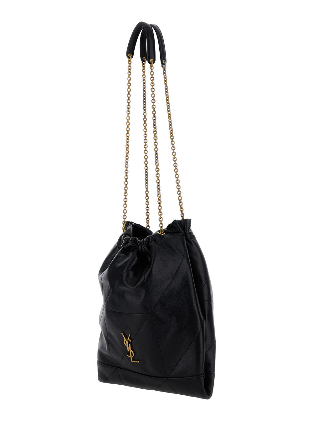 Saint Laurent Women 'Jamie 4.3 Pochon' Black Crossbody Bag With Cassandre In Quilted Leather Woman - 2