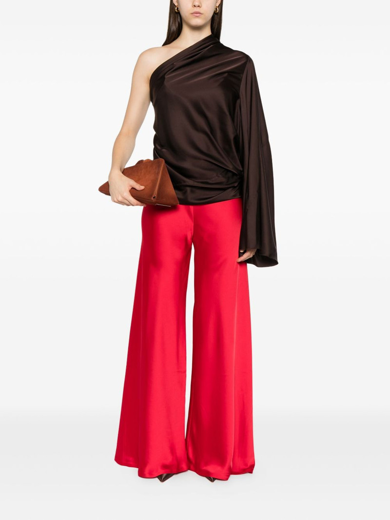 NORMA KAMALI Elephant bias-cut wide-leg trousers outlook