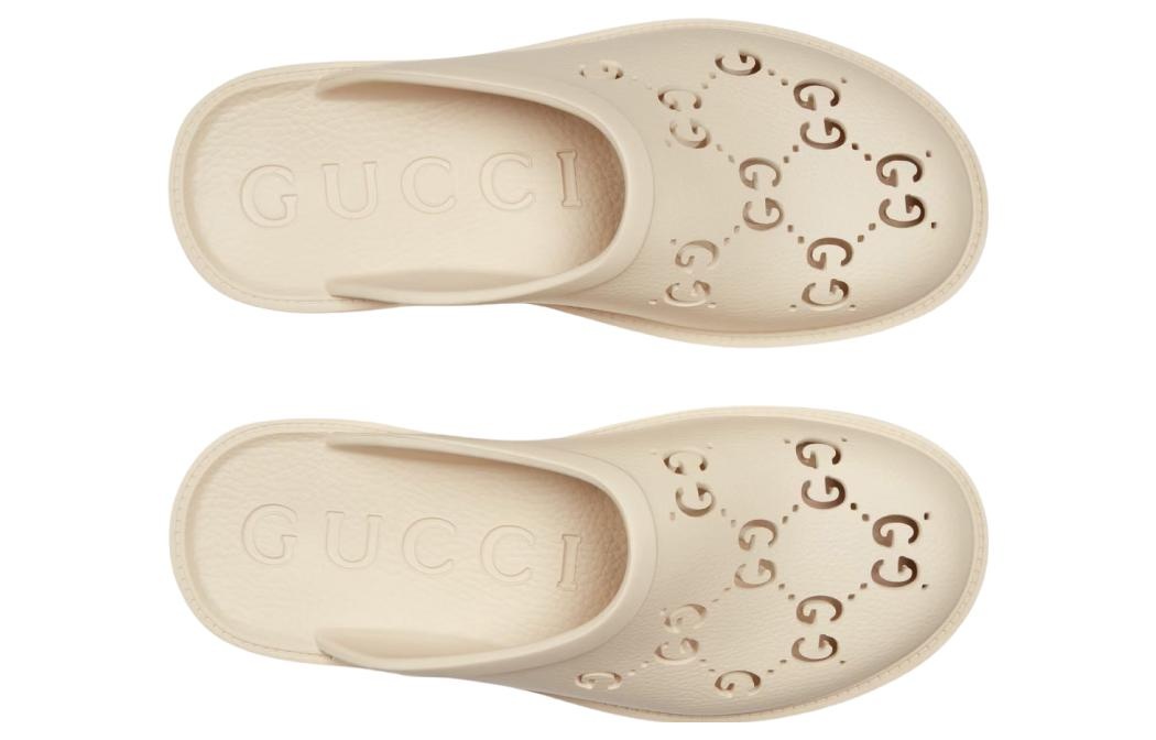Gucci Slip On Sandal 'Cut Out Monogram - Mystic White' 655517-JFB00-9022 - 3
