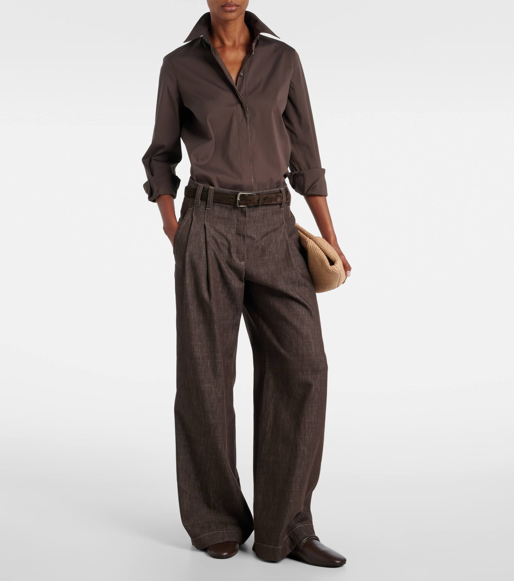 Mid-rise wide-leg jeans - 2