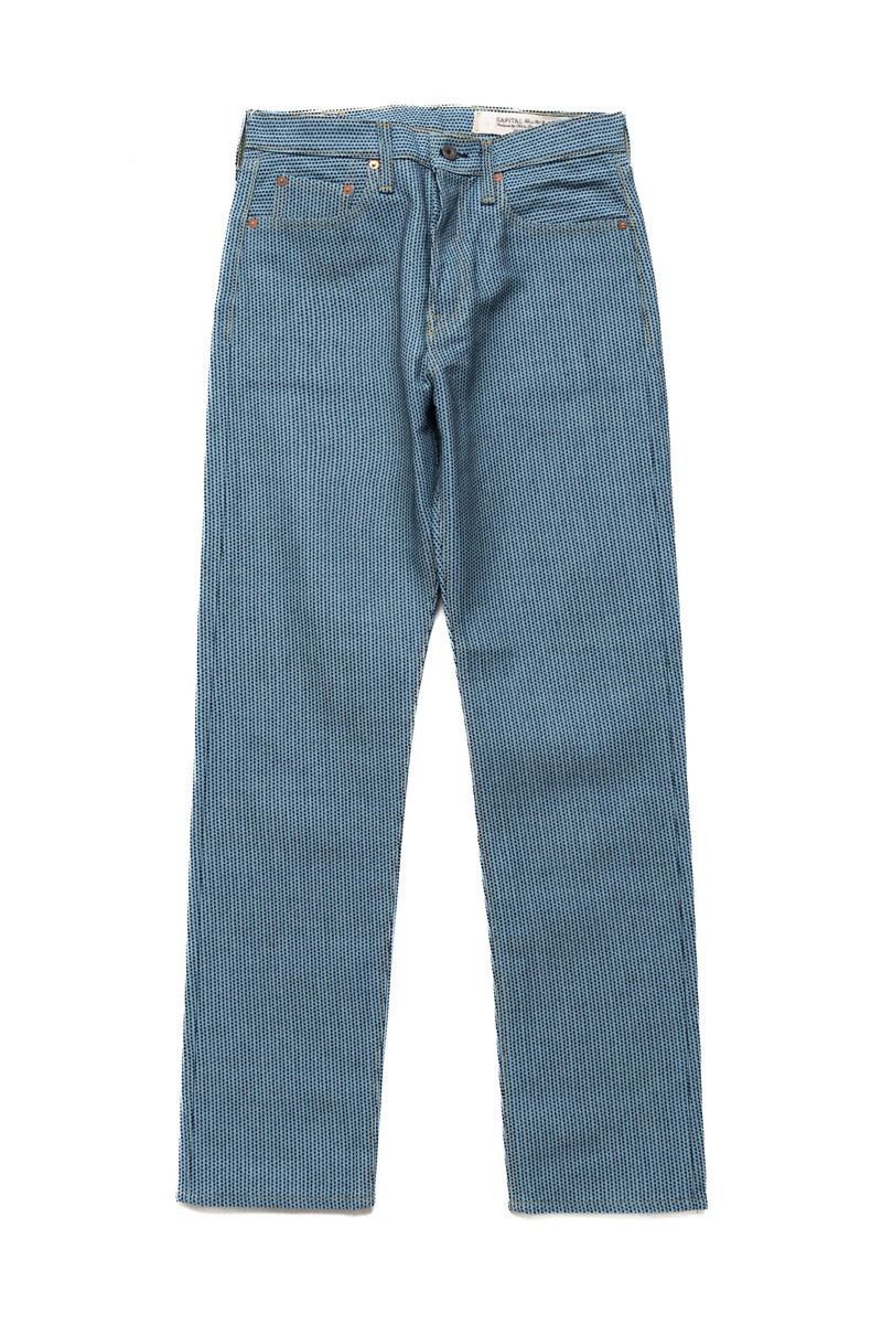 Kapital Century Denim No.3-S+A 5P MONKEY CISCO - Asagi outlook