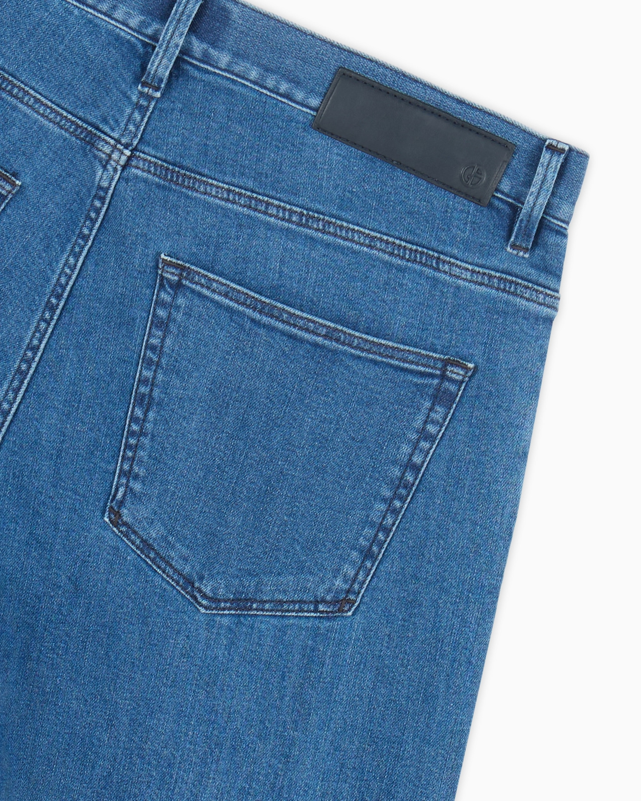 FIVE-POCKET, REGULAR-FIT, STRETCH COTTON-DENIM TROUSERS - 6