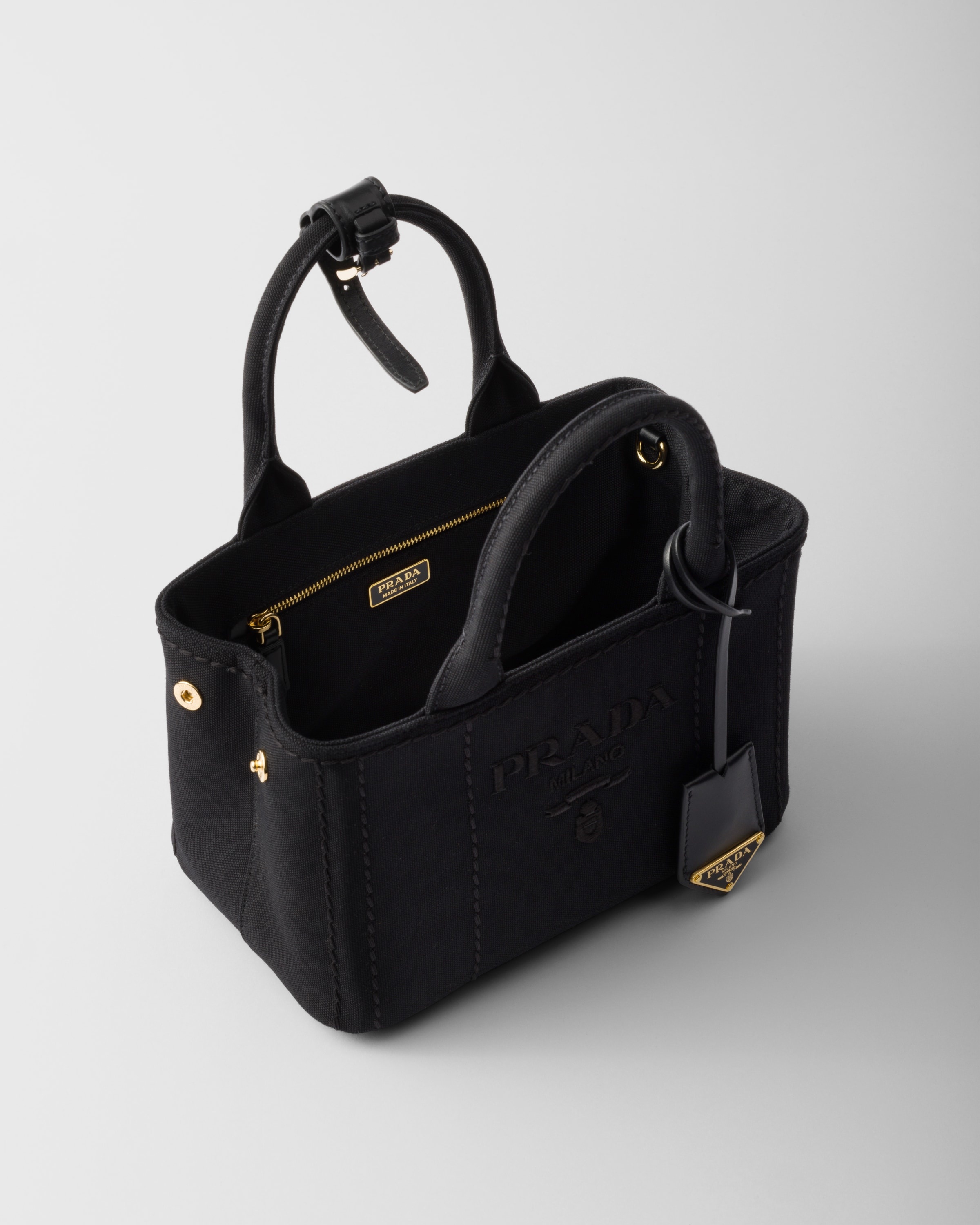 Cotton canvas mini handbag - 4