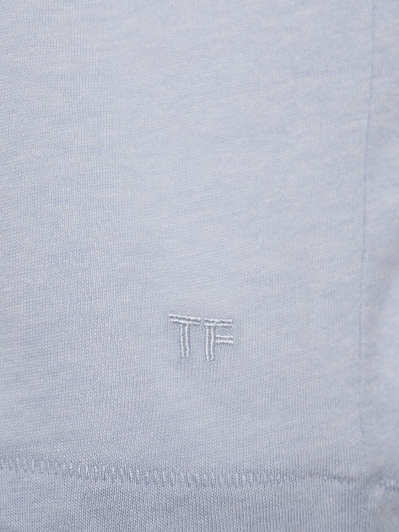 Cotton blend crewneck t-shirt - 4