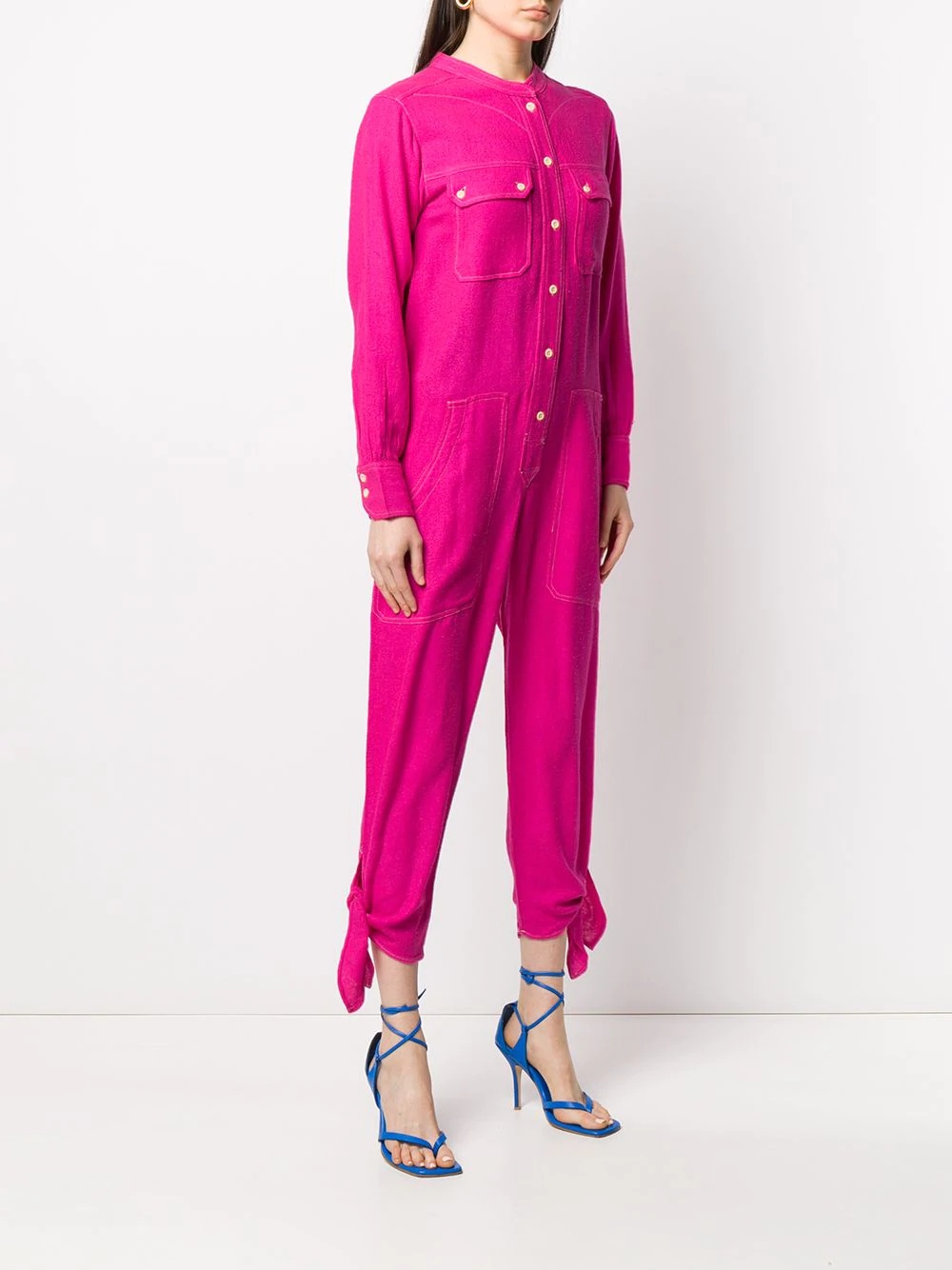 button front jumpsuit  - 3