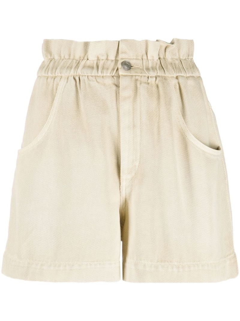 Titea elasticated-waist denim shorts - 2