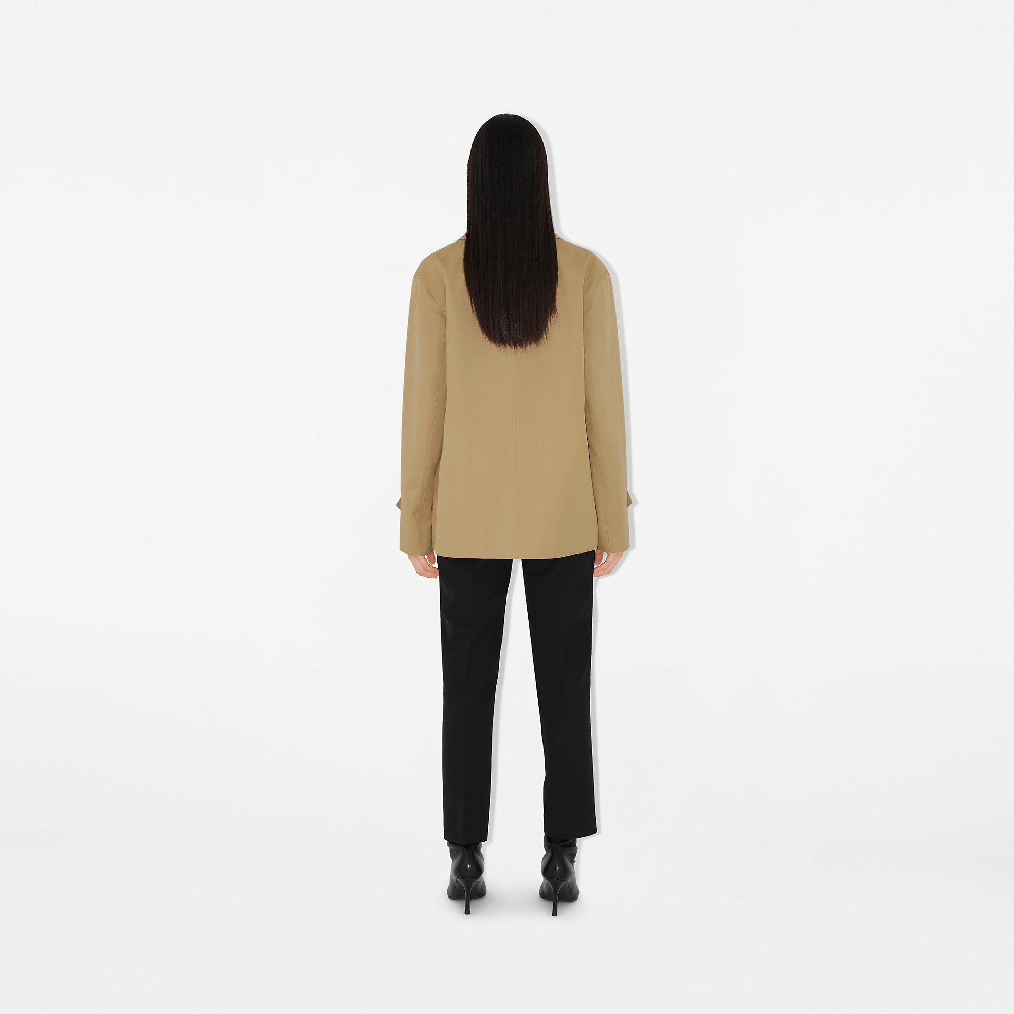 Short Gabardine Car Coat - 4