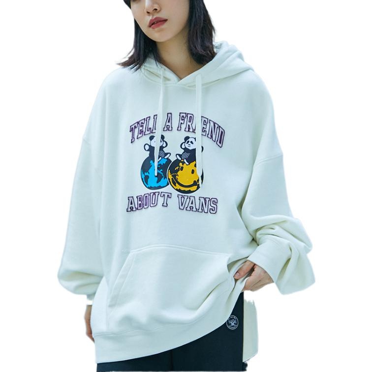 (WMNS) Vans Panda Os Hoodie 'White' VN0A5LJVFS8 - 4
