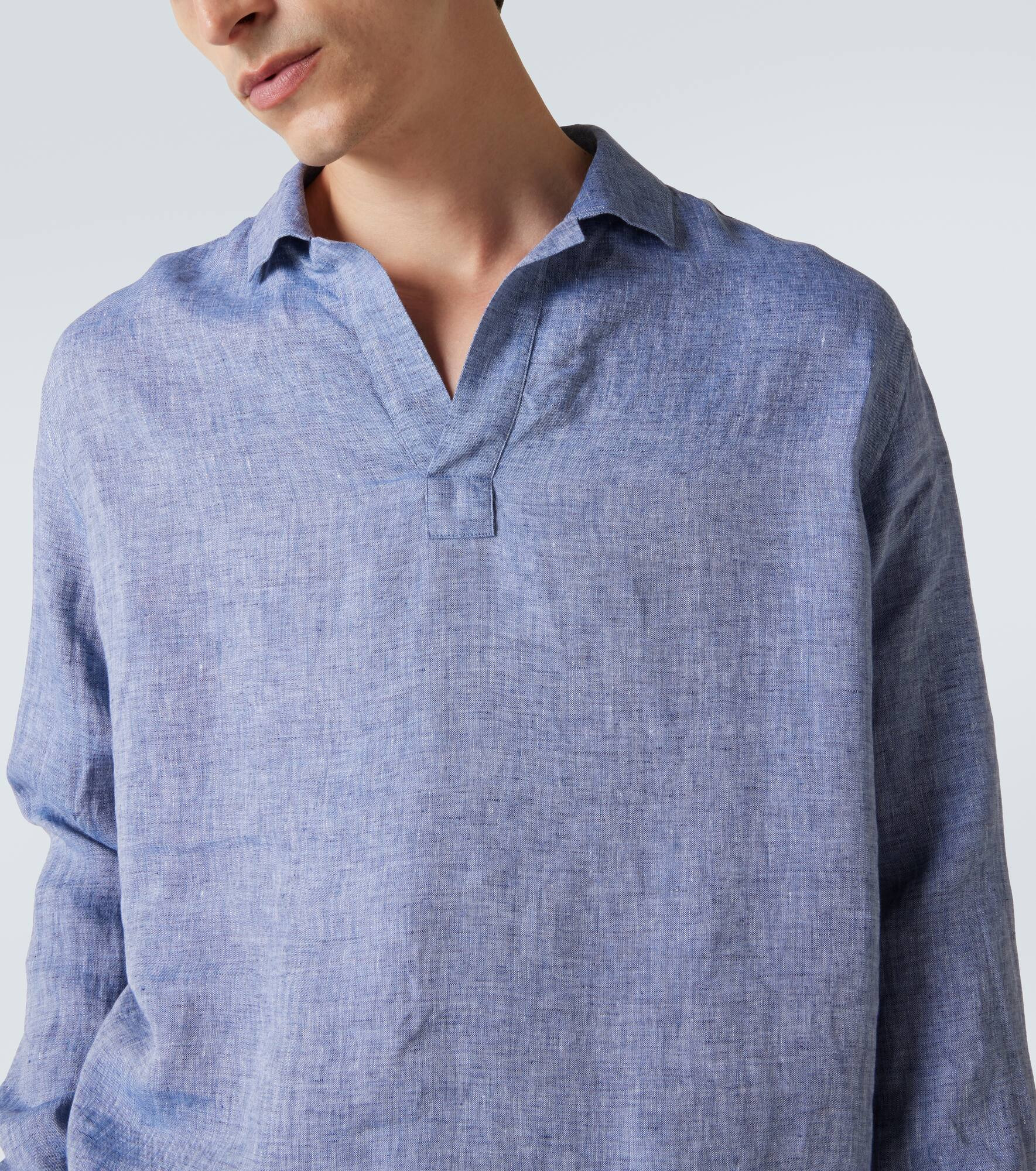 Linen polo shirt - 5