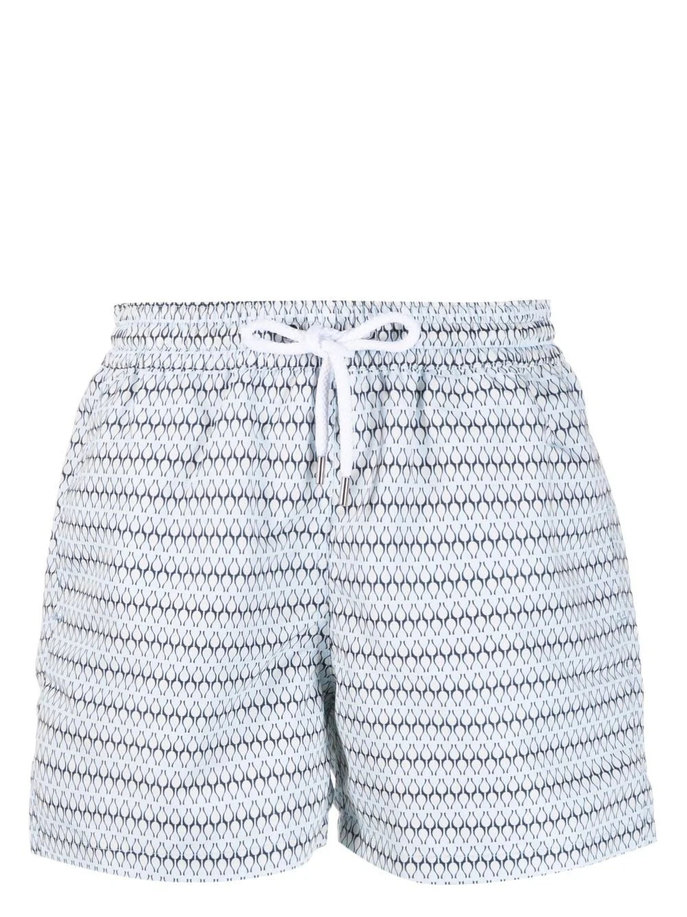 graphic-print drawstring swim shorts - 1