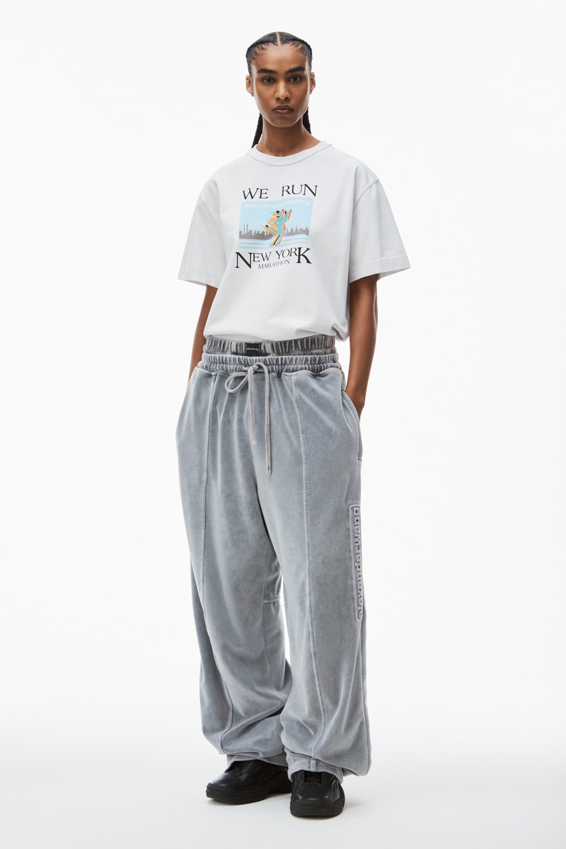 Alexander Wang marathon tee in compact jersey outlook