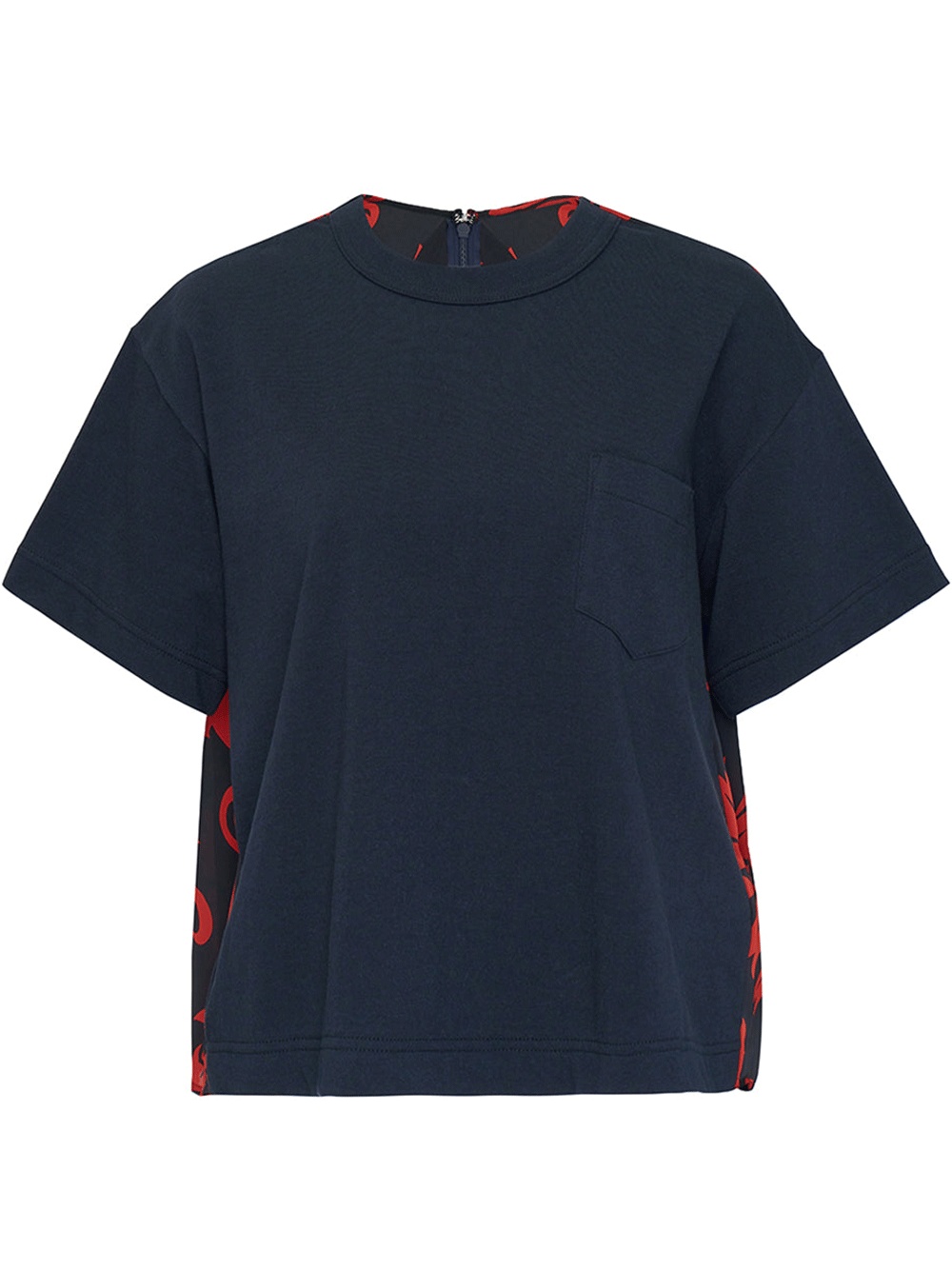 【sacai】Floral Print Cotton Jersey T-Shirt sacai Cotton jersey T-shirt | REVERSIBLE
