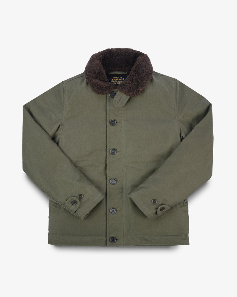 OILED WHIPCORD N1 DECK JACKET - ARMY GREEN 1