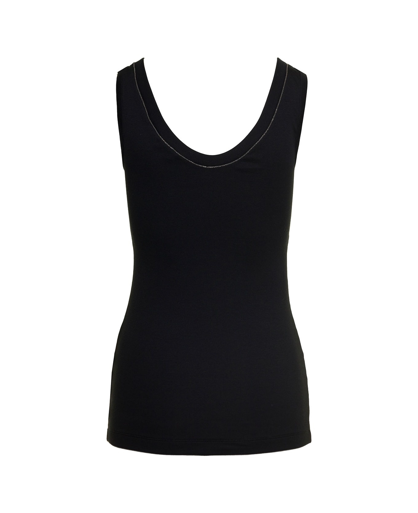 Tank Top With Monile Insert - 2