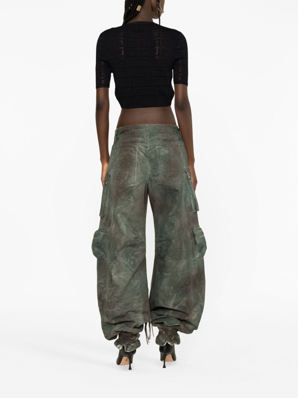 camouflage cargo jeans - 3