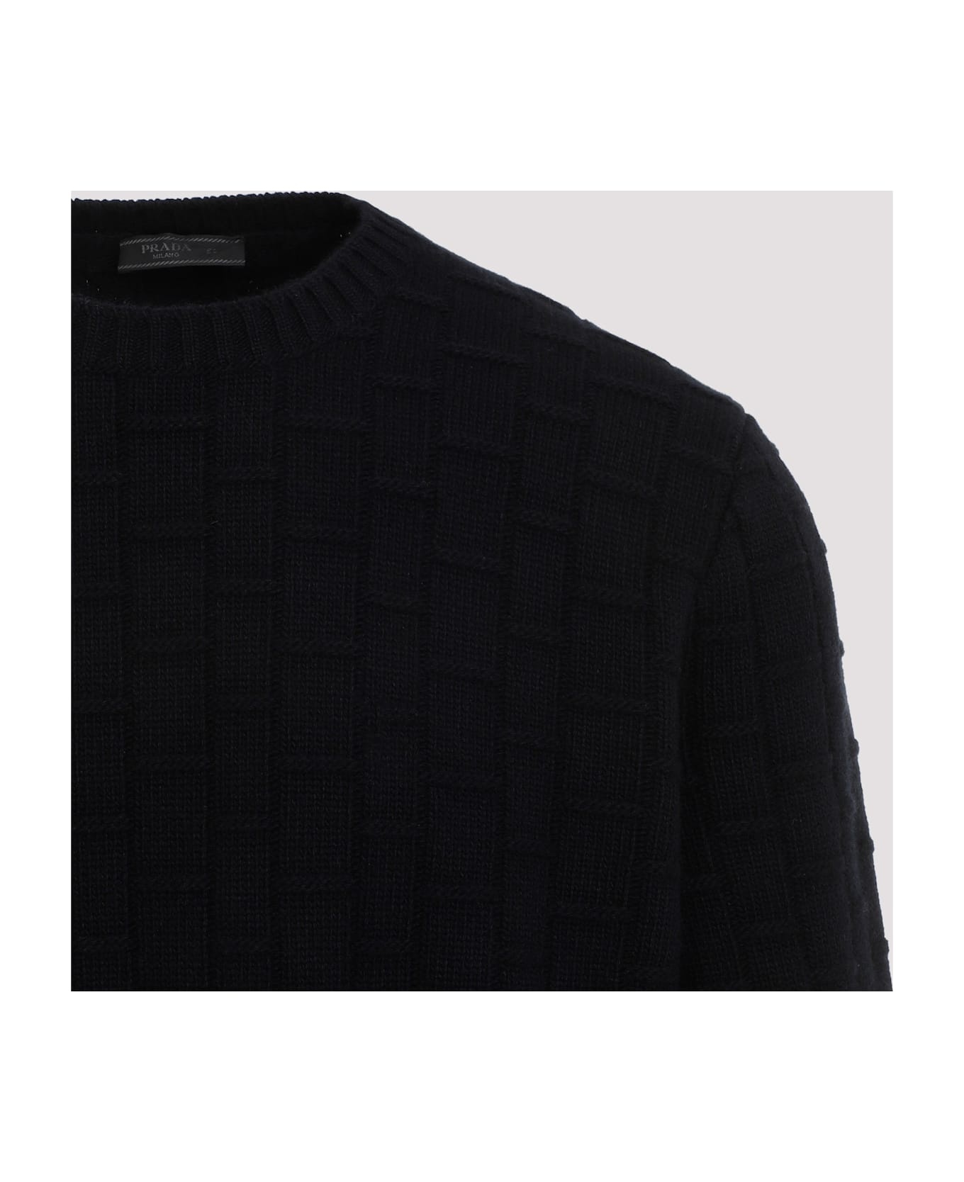 Midnight Blue Wool Blend Sweater - 5