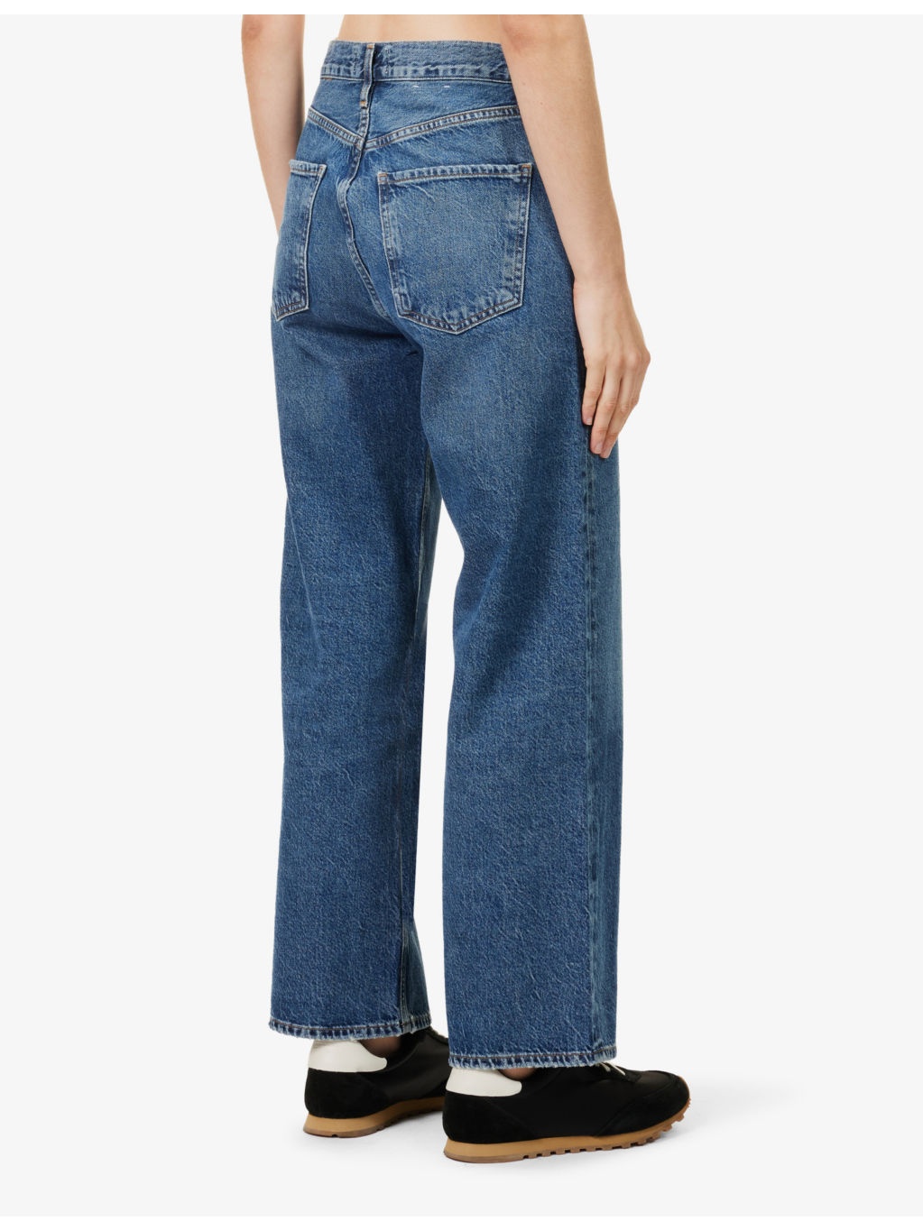 Ren high-rise wide-leg denim jeans - 4