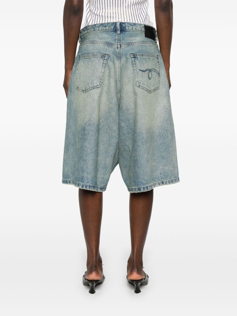 Jesse denim bermuda shorts - 4