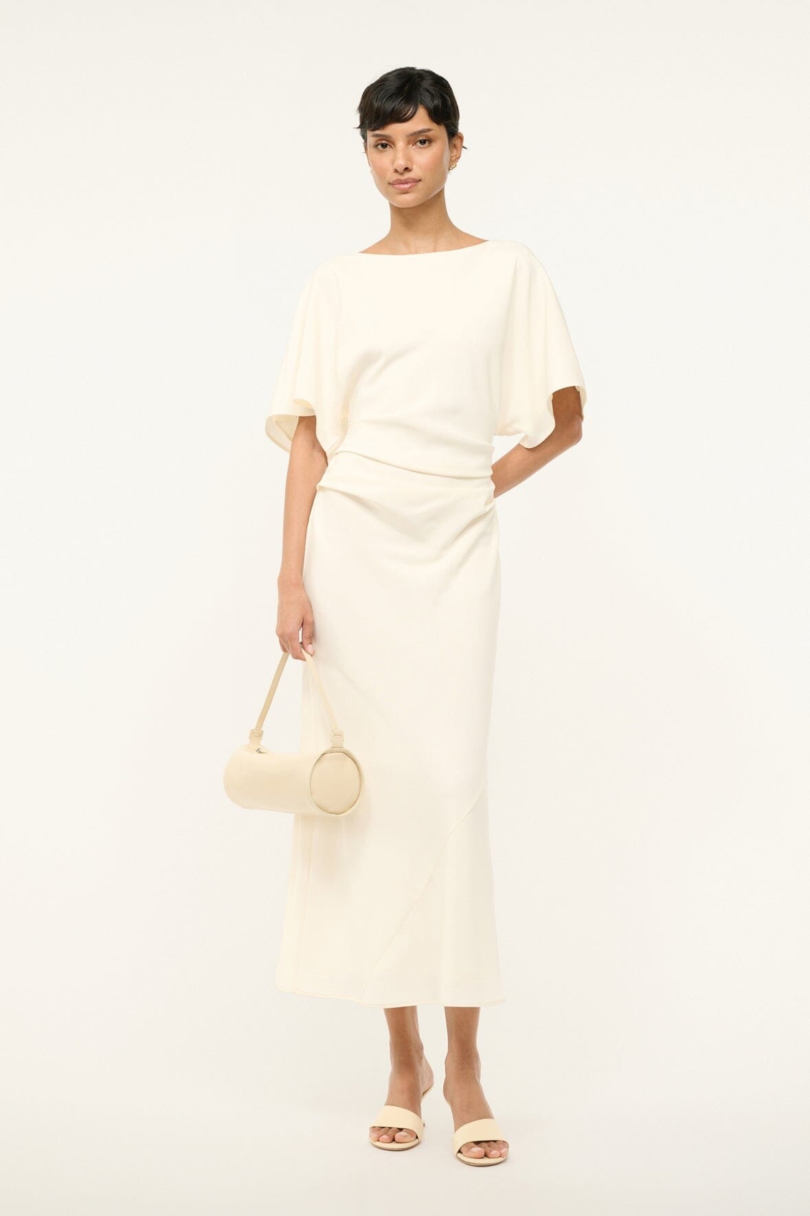 STAUD AMELIE DRESS IVORY - 2