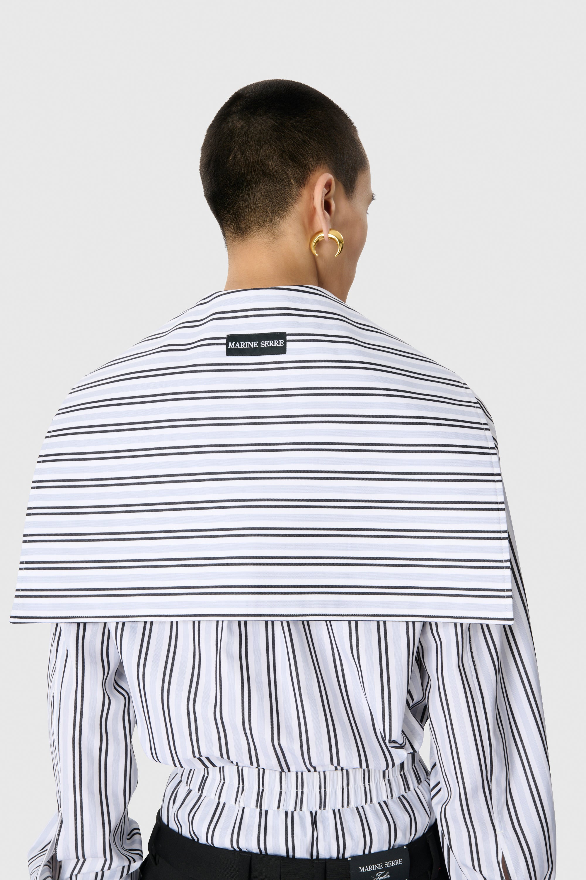 Regenerated Striped Poplin LS Shirt - 4
