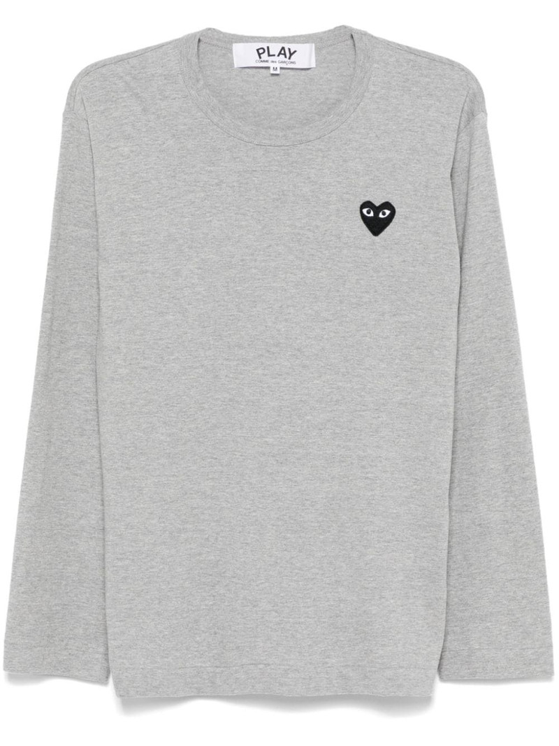 Comme des Garçons Play U T-Shirt Black Emblem Knit 1